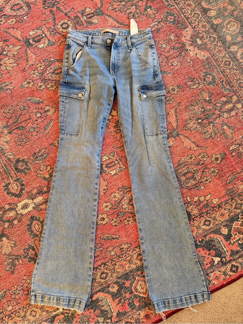 Joe’s Jeans Women’s Light Blue Cargo Flare Jeans